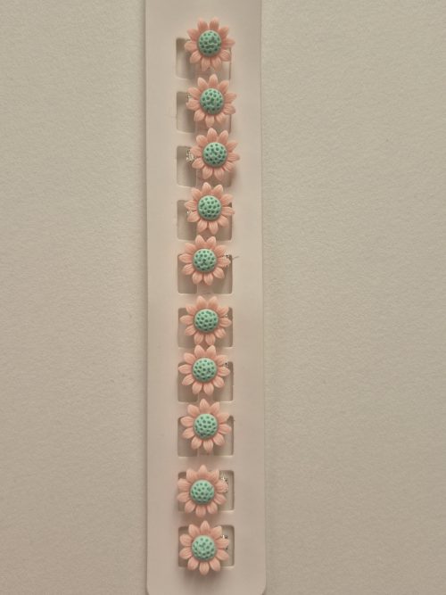 قفل مو گل صورتی