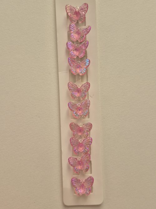 قفل مو پروانه صورتی