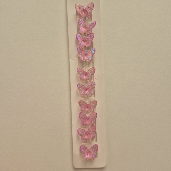 قفل مو پروانه صورتی